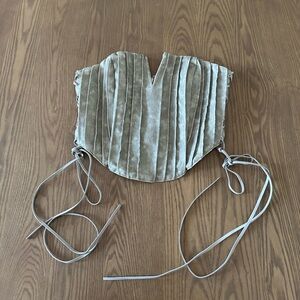 AKIRA Taupe Strapless Corset